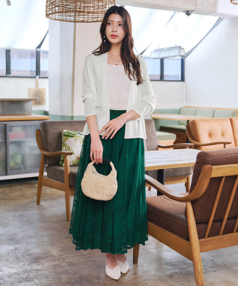 【小倉優子さん着用・新色追加・UVケア・接触冷感】ショートトッパーカーディガン