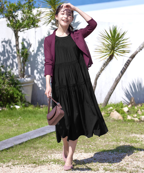 【小倉優子さん着用・新色追加・UVケア・接触冷感】ショートトッパーカーディガン