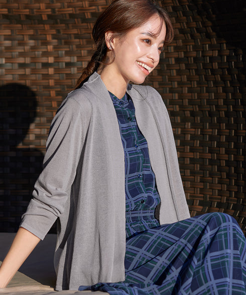 【小倉優子さん着用・新色追加・UVケア・接触冷感】ショートトッパーカーディガン