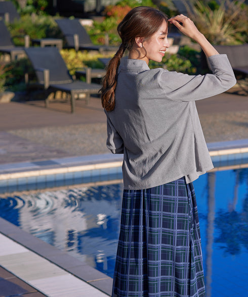 【小倉優子さん着用・新色追加・UVケア・接触冷感】ショートトッパーカーディガン