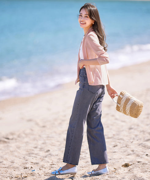 【小倉優子さん着用・新色追加・UVケア・接触冷感】ショートトッパーカーディガン