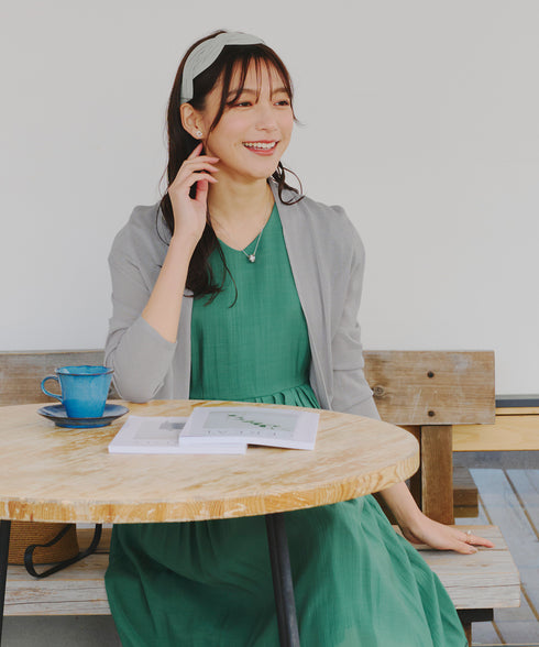 【小倉優子さん着用・新色追加・UVケア・接触冷感】ショートトッパーカーディガン