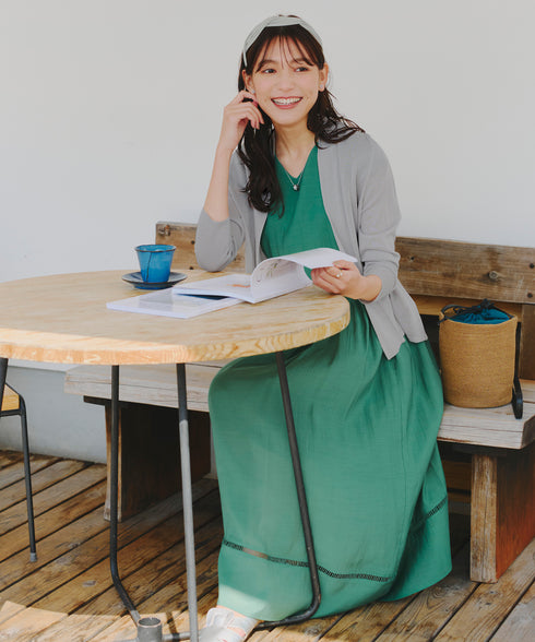 【小倉優子さん着用・新色追加・UVケア・接触冷感】ショートトッパーカーディガン