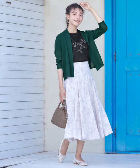 【小倉優子さん着用・新色追加・UVケア・接触冷感】ショートトッパーカーディガン