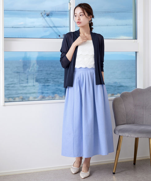 【小倉優子さん着用・新色追加・UVケア・接触冷感】ショートトッパーカーディガン