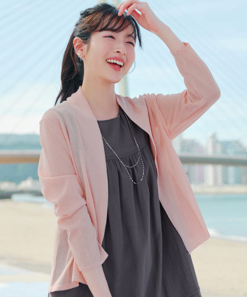 【おのののかさん着用 / UVケア / 接触冷感】ショートトッパーカーディガン