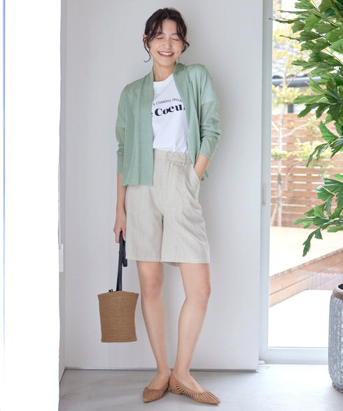 【小倉優子さん着用・新色追加・UVケア・接触冷感】ショートトッパーカーディガン