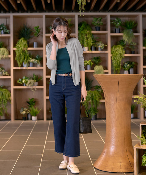 【小倉優子さん着用・新色追加・UVケア・接触冷感】ショートトッパーカーディガン