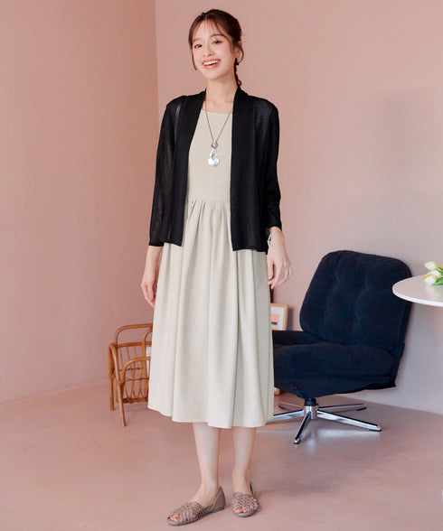 【小倉優子さん着用・新色追加・UVケア・接触冷感】ショートトッパーカーディガン