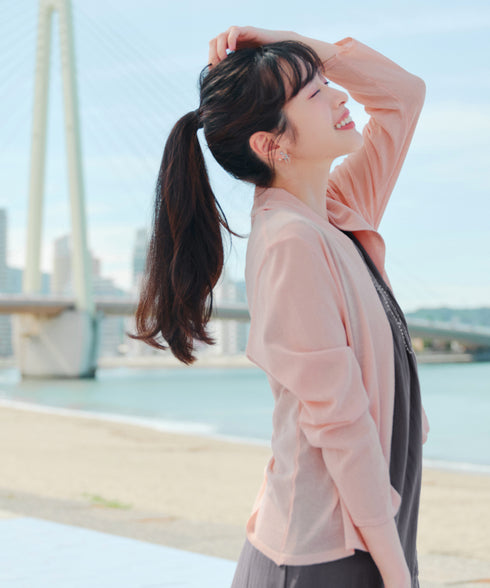 【おのののかさん着用 / UVケア / 接触冷感】ショートトッパーカーディガン