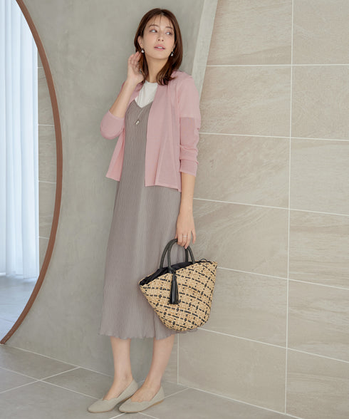 【小倉優子さん着用・新色追加・UVケア・接触冷感】ショートトッパーカーディガン