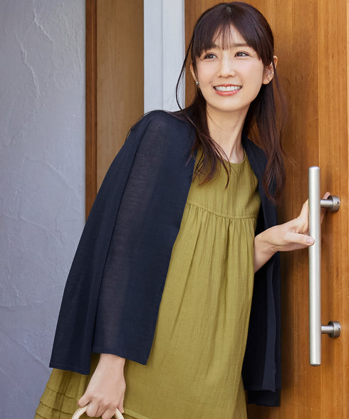 【小倉優子さん着用・新色追加・UVケア・接触冷感】ショートトッパーカーディガン