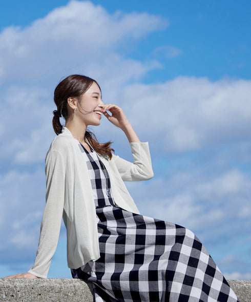 【小倉優子さん着用・新色追加・UVケア・接触冷感】ショートトッパーカーディガン
