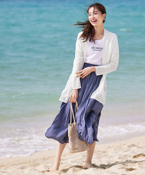 【新色追加・UVケア・接触冷感】ロングトッパーカーディガン