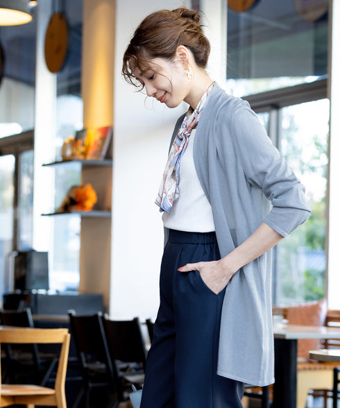 【新色追加・UVケア・接触冷感】ロングトッパーカーディガン