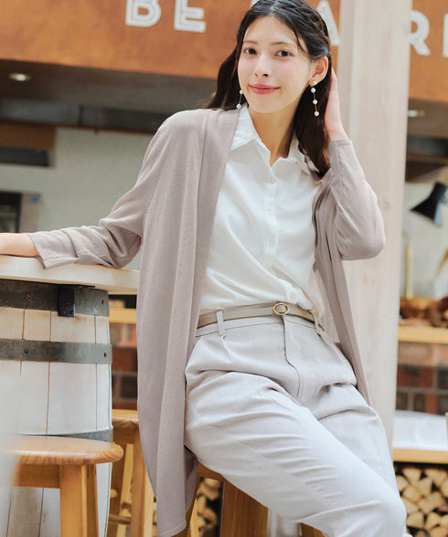 【新色追加・UVケア・接触冷感】ロングトッパーカーディガン
