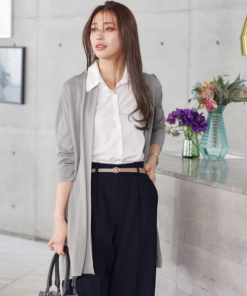 【新色追加・UVケア・接触冷感】ロングトッパーカーディガン