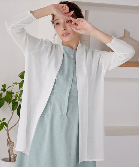 【新色追加・UVケア・接触冷感】ロングトッパーカーディガン