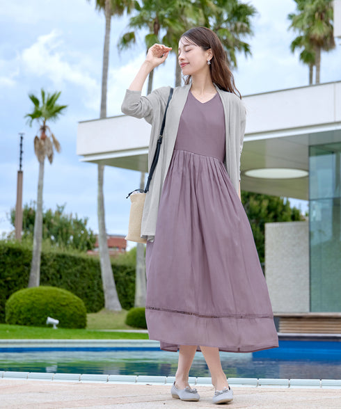 【新色追加・UVケア・接触冷感】ロングトッパーカーディガン