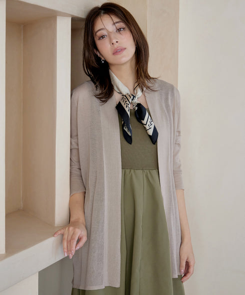 【新色追加・UVケア・接触冷感】ロングトッパーカーディガン