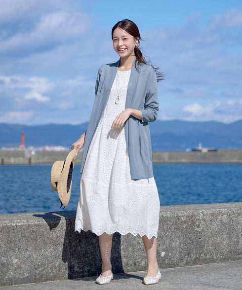 【新色追加・UVケア・接触冷感】ロングトッパーカーディガン