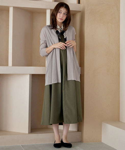 【新色追加・UVケア・接触冷感】ロングトッパーカーディガン