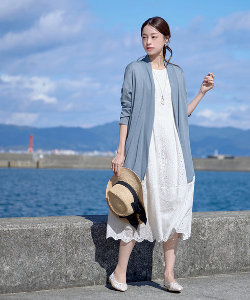 【新色追加・UVケア・接触冷感】ロングトッパーカーディガン