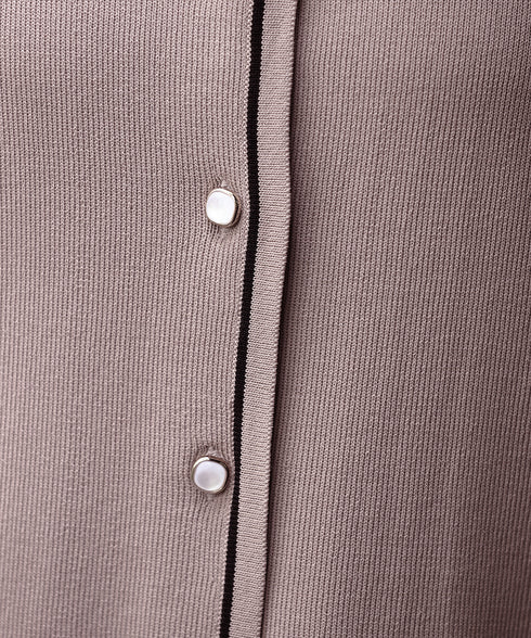 配色ラインカーディガン