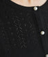 【アウトレット】透かし柄ニットコンビカーディガン