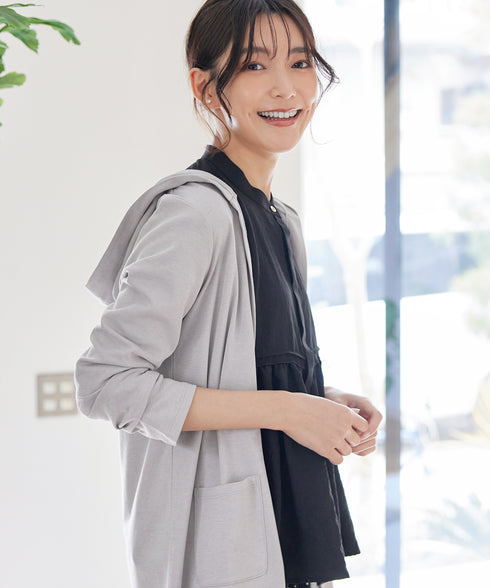 【小倉優子さん着用・UVケア・接触冷感】“やみつき”カットソーパーカーカーデ