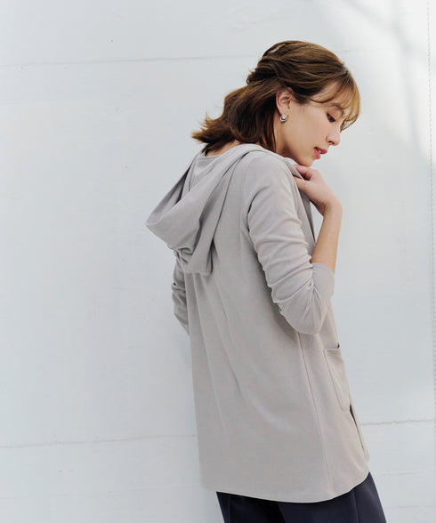 【小倉優子さん着用・UVケア・接触冷感】“やみつき”カットソーパーカーカーデ