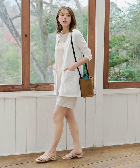 【小倉優子さん着用・UVケア・接触冷感】“やみつき”カットソーパーカーカーデ