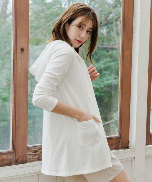 【小倉優子さん着用・UVケア・接触冷感】“やみつき”カットソーパーカーカーデ