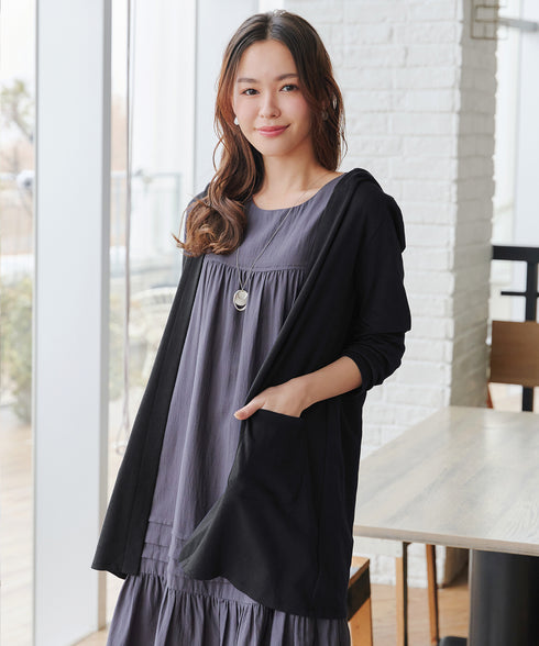 【小倉優子さん着用・UVケア・接触冷感】“やみつき”カットソーパーカーカーデ