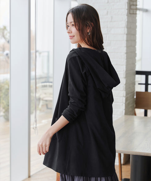 【小倉優子さん着用・UVケア・接触冷感】“やみつき”カットソーパーカーカーデ