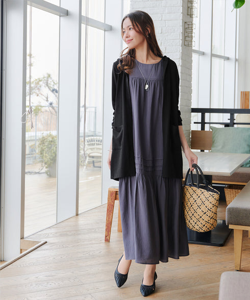 【小倉優子さん着用・UVケア・接触冷感】“やみつき”カットソーパーカーカーデ