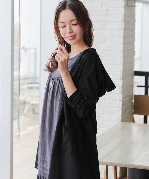 【小倉優子さん着用・UVケア・接触冷感】“やみつき”カットソーパーカーカーデ