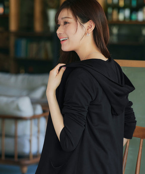 【小倉優子さん着用・UVケア・接触冷感】“やみつき”カットソーパーカーカーデ