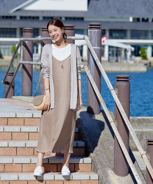 【小倉優子さん着用・UVケア・接触冷感】“やみつき”カットソーパーカーカーデ