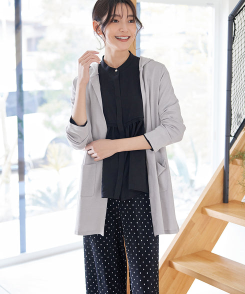 【小倉優子さん着用・UVケア・接触冷感】“やみつき”カットソーパーカーカーデ