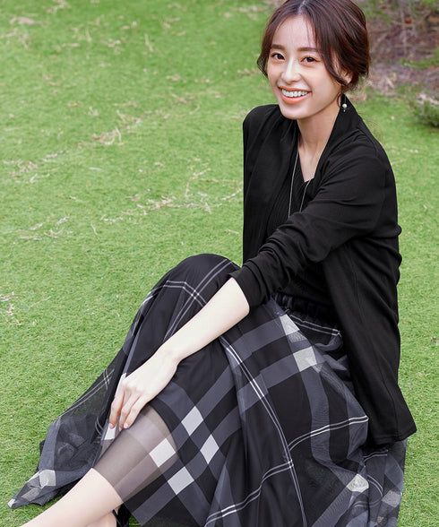 【UVケア・接触冷感】“やみつき”着ながしロングカットソーカーデ