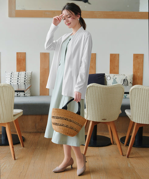 【UVケア・接触冷感】“やみつき”着ながしロングカットソーカーデ