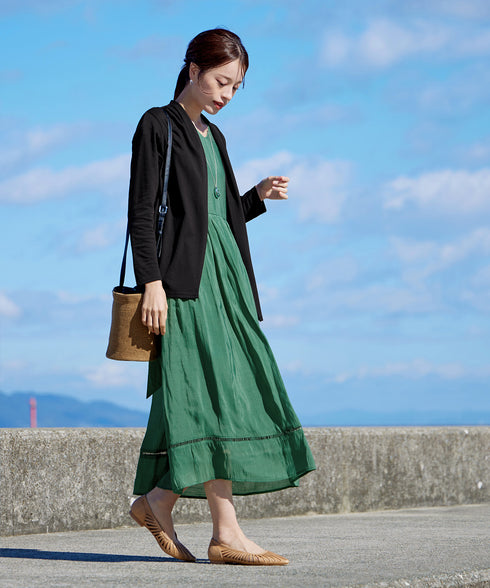 【UVケア・接触冷感】“やみつき”着ながしロングカットソーカーデ