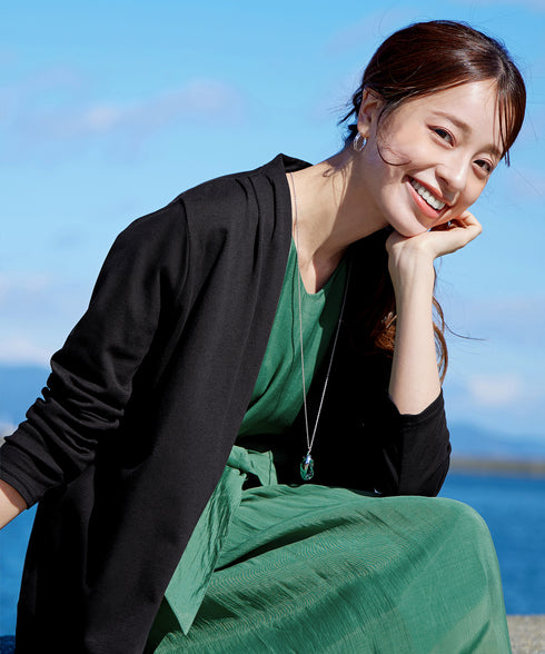 【UVケア・接触冷感】“やみつき”着ながしロングカットソーカーデ