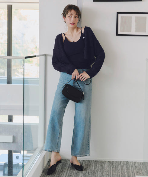 【アウトレット】クロシェニットカーディガン