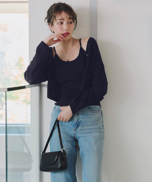 【アウトレット】クロシェニットカーディガン