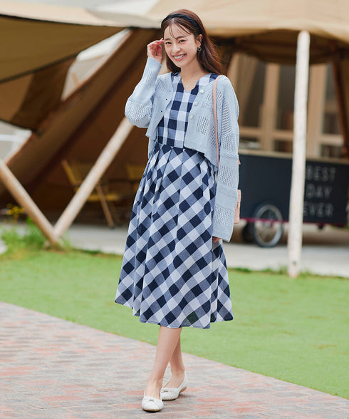 【アウトレット】クロシェニットカーディガン