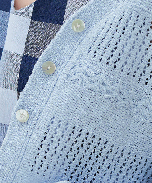 【アウトレット】クロシェニットカーディガン