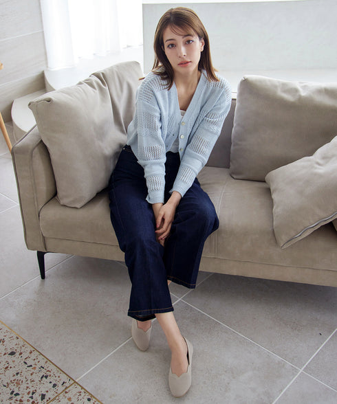 【アウトレット】クロシェニットカーディガン