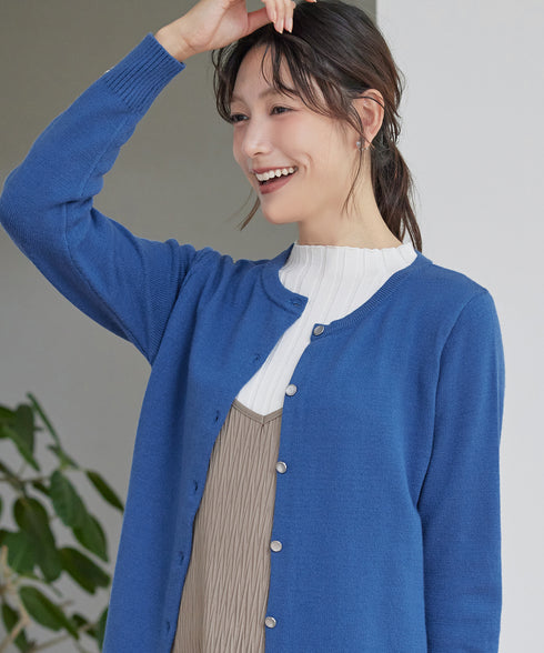 【 安めぐみさん着用】きらボタンロングカーディガン